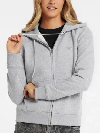 Mini-patch sweatshirt met rits