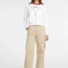 Mini-patch sweatshirt met rits