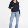 Mini-patch sweatshirt met rits