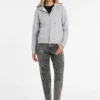 Mini-patch sweatshirt met rits