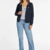 Mini-patch sweatshirt met rits