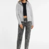 Mini-patch sweatshirt met rits