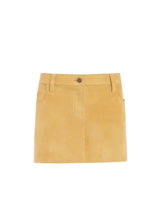 Mini-rok van suède