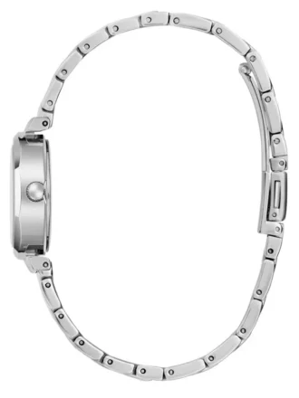 Mini zilverkleurig analoog horloge