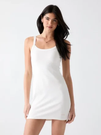 Minijurk van viscose-mix
