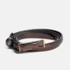 Minimalistische riem van lakleer