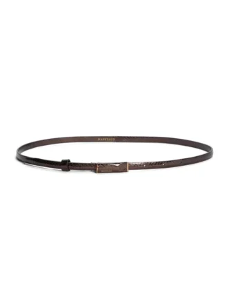 Minimalistische riem van lakleer