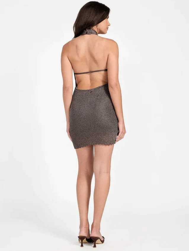 Minka Lurex-trui-jurk met sleutelgat Minka Lurex-trui-jurk met sleutelgat