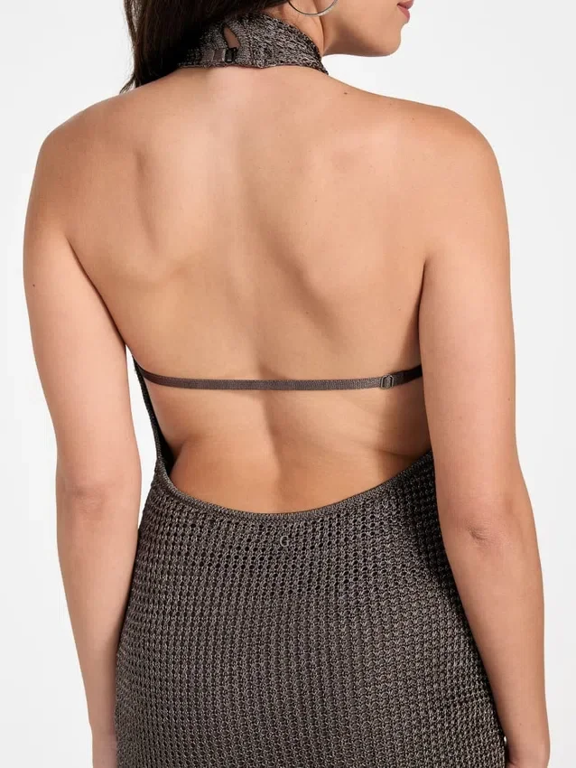 Minka Lurex-trui-jurk met sleutelgat Minka Lurex-trui-jurk met sleutelgat