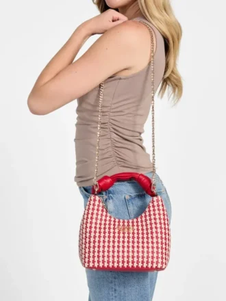 Mirema geweven kleine hobo-tas