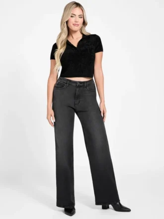 Mona Chenille Crop Polo