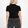 Mona Chenille Crop Polo