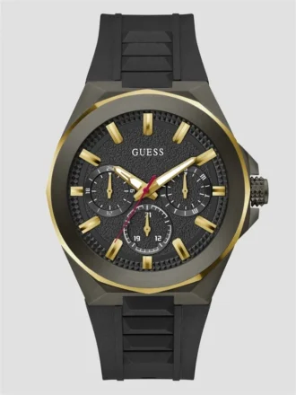 Multifunctioneel horloge in gunmetal en goudkleur