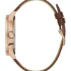 Multifunctioneel horloge met bruin leer Multifunctioneel horloge met bruin leer