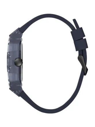 Multifunctioneel horloge met zichtbare wijzerplaat in marineblauw