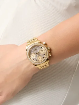 Multifunctioneel horloge van roestvrij staal met glas
