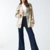 Natalie korte trenchcoat met print Natalie korte trenchcoat met print