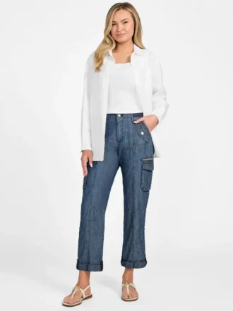 Nessi denim cargobroek
