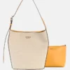 Nicolette canvas grote bucket bag