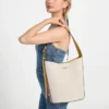 Nicolette canvas grote bucket bag