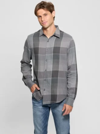 Noah geruit corduroy overhemd