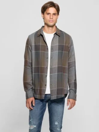 Noah geruit corduroy overhemd