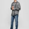 Noah geruit corduroy overhemd