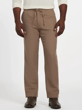Nolan linnen-katoenen twill broek