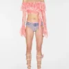 Off-The-Shoulder kanten top