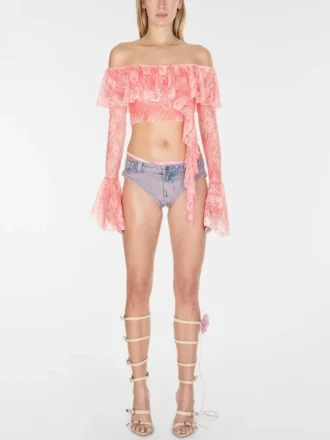Off-The-Shoulder kanten top