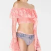 Off-The-Shoulder kanten top