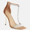 Olivia T-bandje met strass-steentjes en Stiletto’s
