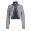 Omgekeerde denim jas