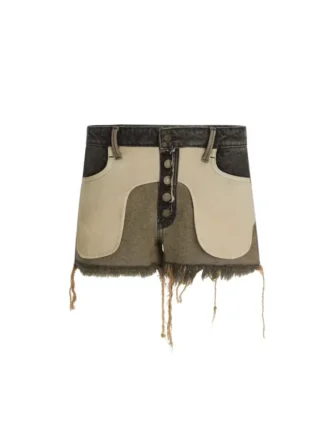 Omgekeerde denim short
