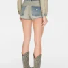 Omgekeerde denim short Omgekeerde denim short