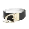 Omkeerbare riem met G-gesp met strass