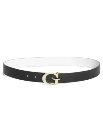 Omkeerbare riem met G-gesp met strass