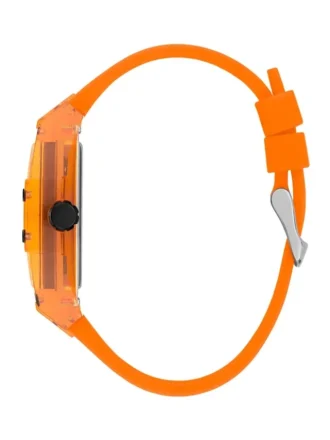Oranje multifunctioneel horloge van kunststof en siliconen