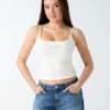 Ortensia tanktop met strass-logo Ortensia tanktop met strass-logo