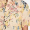 Overhemd met print en borduursel