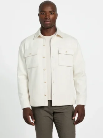 Overshirt van imitatiesuède Overshirt van imitatiesuède