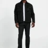 Overshirt van imitatiesuède
