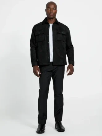 Overshirt van imitatiesuède Overshirt van imitatiesuède