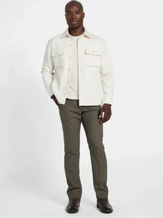 Overshirt van imitatiesuède Overshirt van imitatiesuède