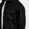 Overshirt van imitatiesuède