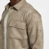 Overshirt van imitatiesuède