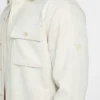 Overshirt van imitatiesuède