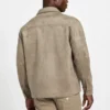 Overshirt van imitatiesuède
