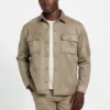 Overshirt van imitatiesuède