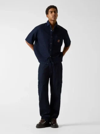 Oversized cropped overhemd